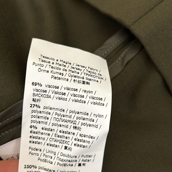 NWT MaxMara Leisure Cluny Viscose Jersey Blazer in Olive Green $425 size XXL - Picture 14 of 14